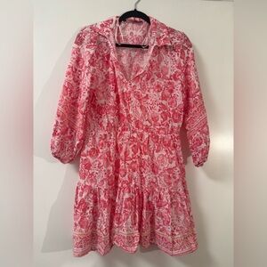Zara Pink and White Floral dress